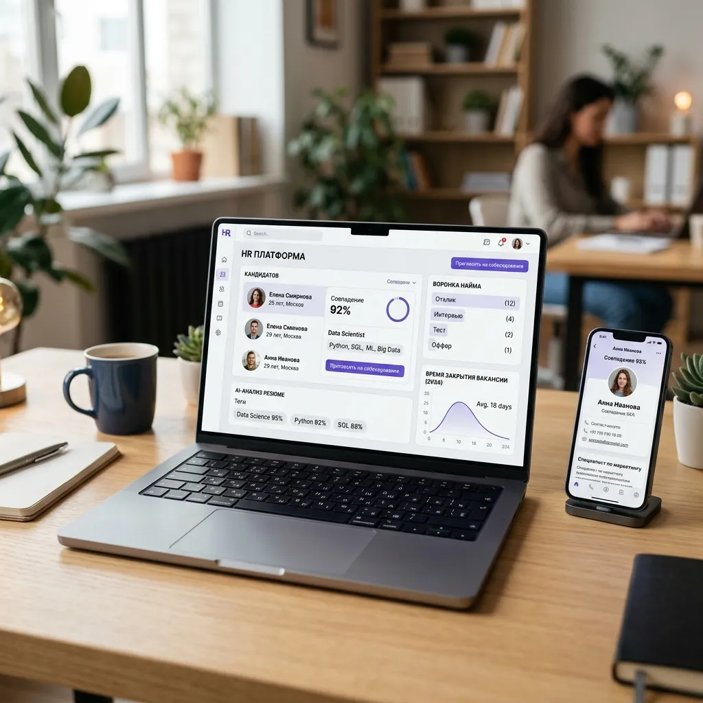 HR-платформа с AI-анализом резюме